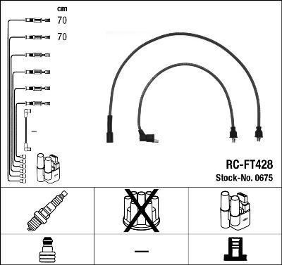 NGK 0675 - Комплект проводов зажигания avtokuzovplus.com.ua