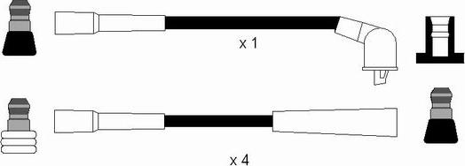 NGK 0701 - Комплект проводов зажигания avtokuzovplus.com.ua