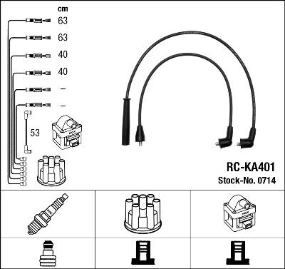 NGK 0714 - Комплект проводов зажигания autodnr.net