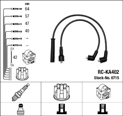 NGK 0715 - Комплект проводов зажигания avtokuzovplus.com.ua