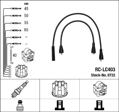 NGK 0722 - Комплект проводов зажигания avtokuzovplus.com.ua