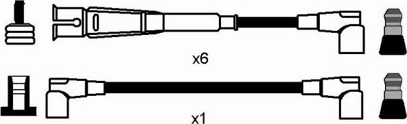 NGK 0744 - Комплект проводів запалювання autocars.com.ua