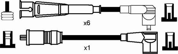 NGK 0754 - Комплект проводів запалювання autocars.com.ua