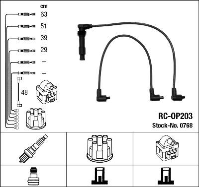 NGK 0768 - Комплект проводов зажигания avtokuzovplus.com.ua