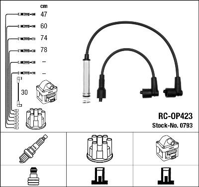 NGK 0793 - Комплект проводов зажигания avtokuzovplus.com.ua