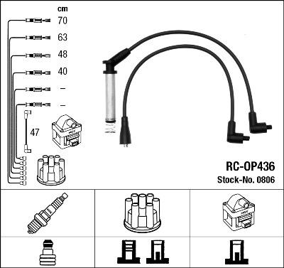 NGK 0806 - Комплект проводов зажигания avtokuzovplus.com.ua