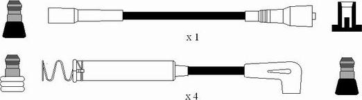 NGK 0828 - Комплект проводів запалювання autocars.com.ua