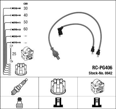 NGK 0842 - Комплект проводов зажигания avtokuzovplus.com.ua