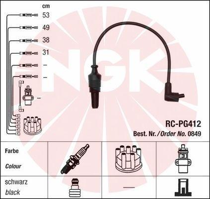 NGK 0849 - Комплект проводів запалювання autocars.com.ua