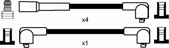 NGK 0860 - Комплект проводов зажигания avtokuzovplus.com.ua