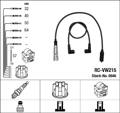 NGK 0946 - Комплект проводов зажигания avtokuzovplus.com.ua