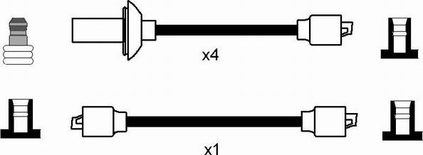 NGK 0948 - Комплект проводов зажигания avtokuzovplus.com.ua