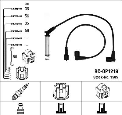 NGK 1585 - Комплект проводов зажигания avtokuzovplus.com.ua