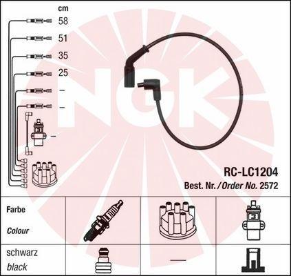 NGK 2572 - Комплект проводов зажигания avtokuzovplus.com.ua