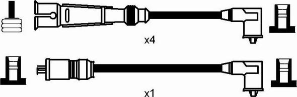NGK 2573 - Комплект проводів запалювання autocars.com.ua