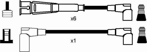 NGK 2580 - Комплект проводів запалювання autocars.com.ua