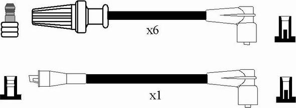 NGK 2588 - Комплект проводів запалювання autocars.com.ua