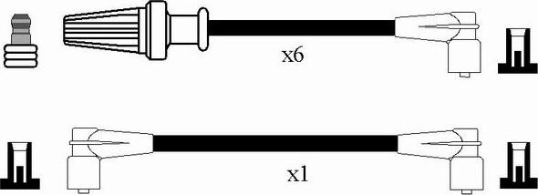 NGK 2589 - Комплект проводів запалювання autocars.com.ua