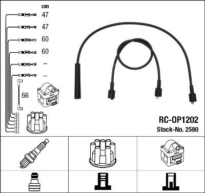 NGK 2590 - Комплект проводов зажигания autodnr.net