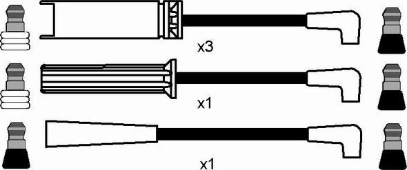 NGK 2996 - Комплект проводів запалювання autocars.com.ua