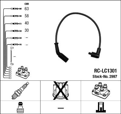 NGK 2997 - Комплект проводов зажигания avtokuzovplus.com.ua