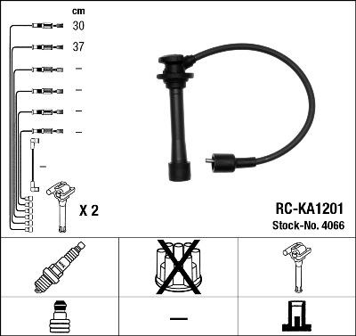 NGK 4066 - Комплект проводов зажигания autodnr.net