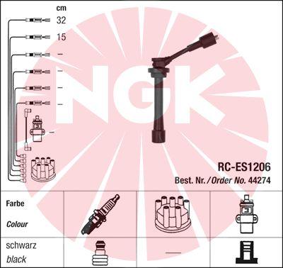 NGK 44274 - Комплект проводов зажигания autodnr.net