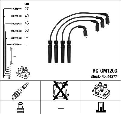 NGK 44277 - Комплект проводов зажигания avtokuzovplus.com.ua