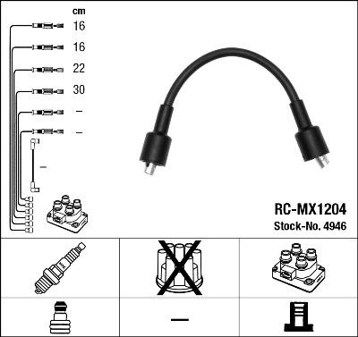 NGK 4946 - Комплект проводов зажигания autodnr.net