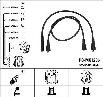 NGK 4947 - Комплект проводов зажигания autodnr.net