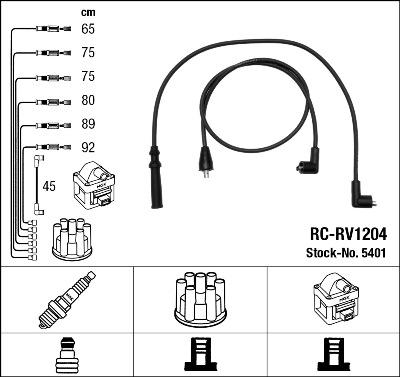 NGK 5401 - Комплект проводов зажигания autodnr.net