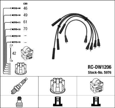 NGK 5976 - Комплект проводов зажигания autodnr.net