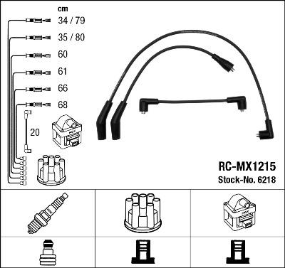 NGK 6218 - Комплект проводов зажигания avtokuzovplus.com.ua