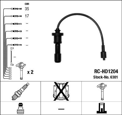 NGK 6301 - Комплект проводов зажигания autodnr.net