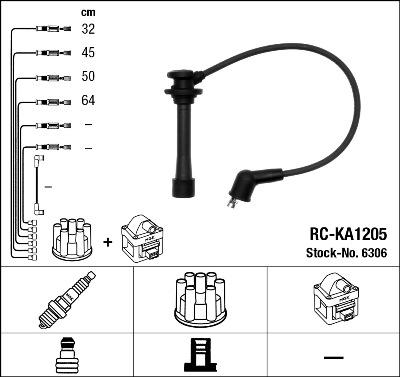 NGK 6306 - Комплект проводов зажигания autodnr.net