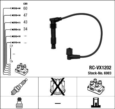 NGK 6983 - Комплект проводов зажигания avtokuzovplus.com.ua