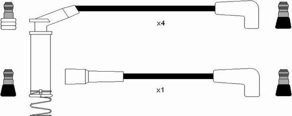 NGK 6990 - Комплект проводів запалювання autocars.com.ua