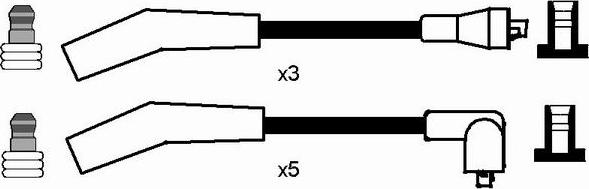 NGK 7079 - Комплект проводів запалювання autocars.com.ua