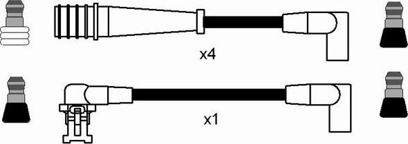 NGK 7151 - Комплект проводів запалювання autocars.com.ua