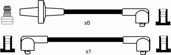 NGK 7167 - Комплект проводів запалювання autocars.com.ua