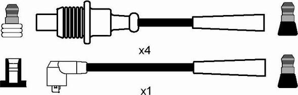 NGK 7176 - Комплект проводів запалювання autocars.com.ua