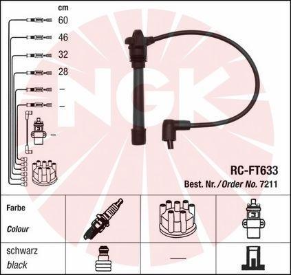 NGK 7211 - Комплект проводов зажигания avtokuzovplus.com.ua