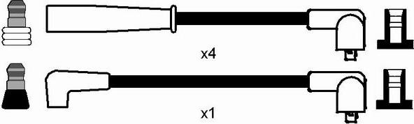 NGK 7366 - Комплект проводів запалювання autocars.com.ua