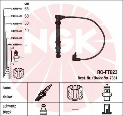 NGK 7381 - Комплект проводів запалювання autocars.com.ua