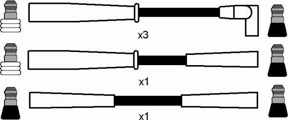 NGK 7389 - Комплект проводів запалювання autocars.com.ua