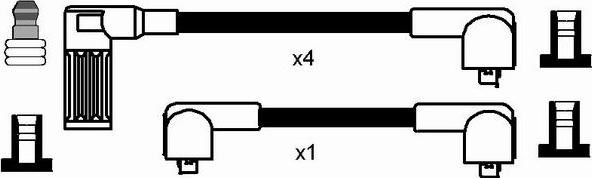 NGK 8220 - Комплект проводів запалювання autocars.com.ua