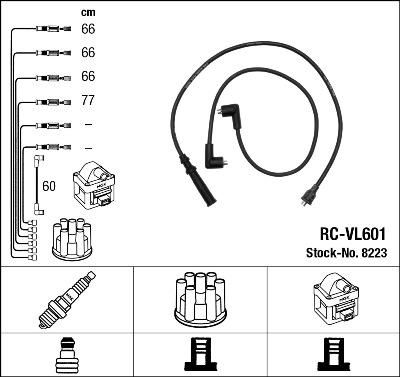 NGK 8223 - Комплект проводов зажигания autodnr.net