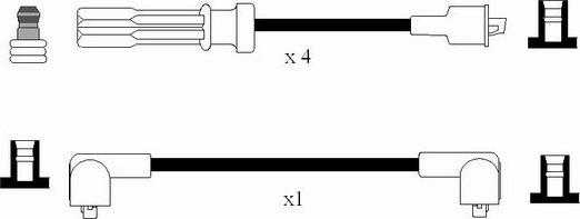 NGK 8226 - Комплект проводов зажигания avtokuzovplus.com.ua