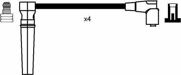 NGK 8276 - Комплект проводов зажигания autodnr.net