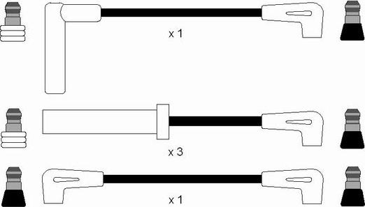 NGK 8283 - Комплект проводів запалювання autocars.com.ua